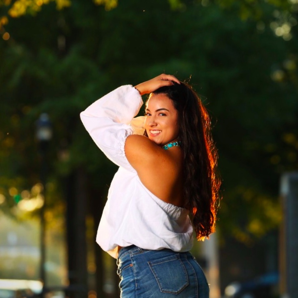 Free People Off the Sholder Smocked Top